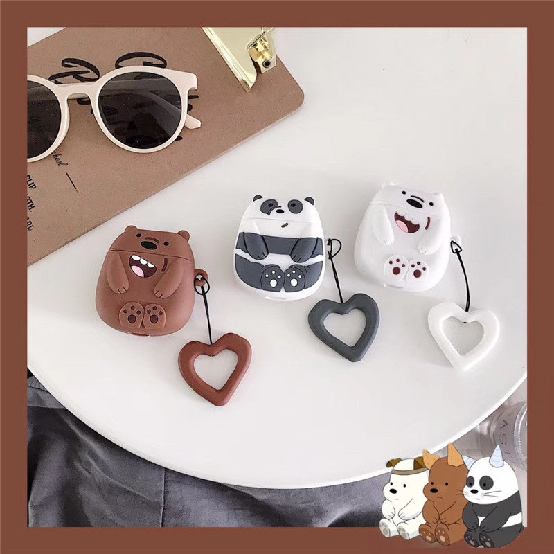 Silicone AirPods Case with Panda Design for AirPods 2