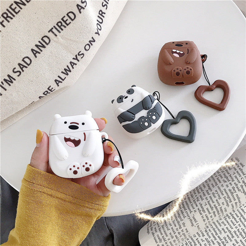 Silicone AirPods Case with Panda Design for AirPods 2