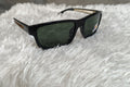 Uv Protection Ultra Lightweight Rectangular Polarized Sunglasses-Black